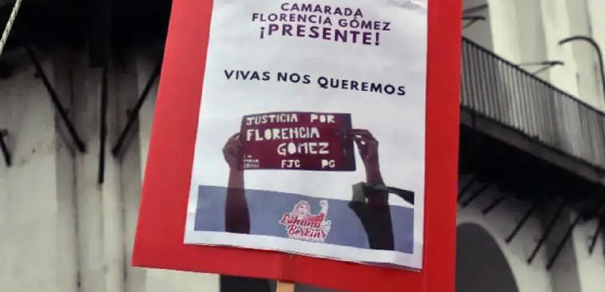 El 8M con las banderas de Flor