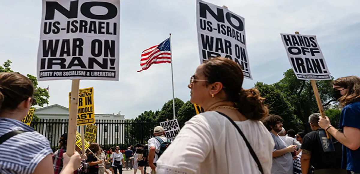 No en nuestro nombre: protestas en EE.UU. por el ataque a Irán