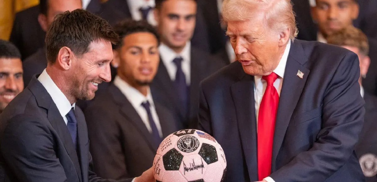 Messi con Trump: cuando la pelota se mancha