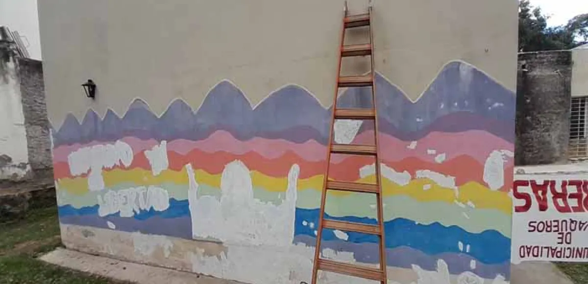 Vandalizan un mural de Lohana