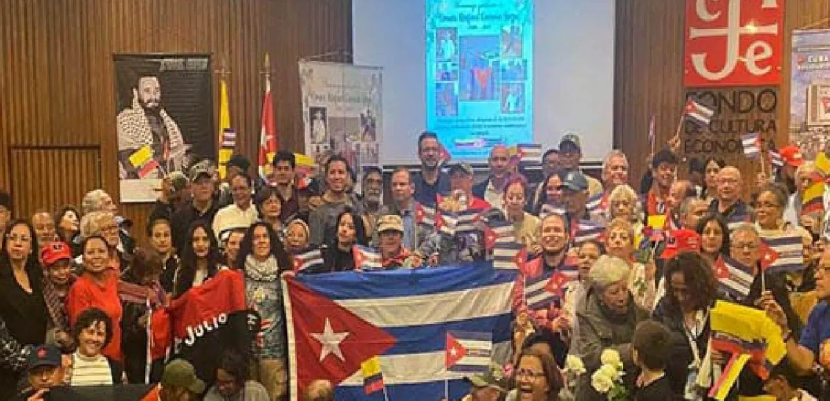 El pueblo colombiano con Cuba