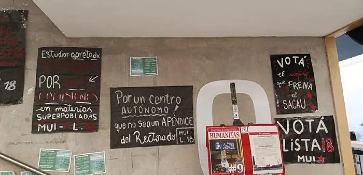 El MUI encabeza las elecciones del Centro de Estudiantes de Humanidades de la UNSAM